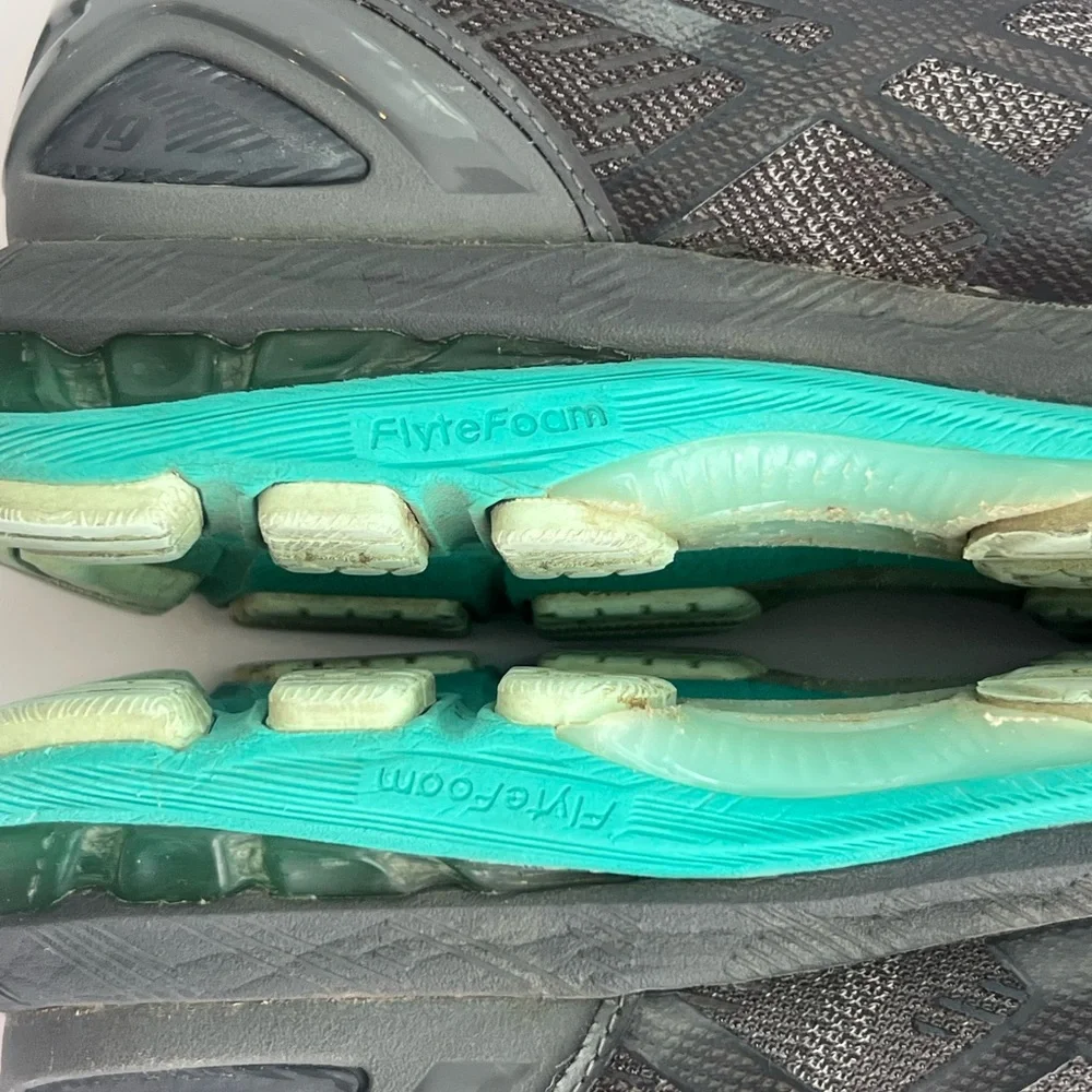 ASICS Women's Black and Teal Athletic Shoes